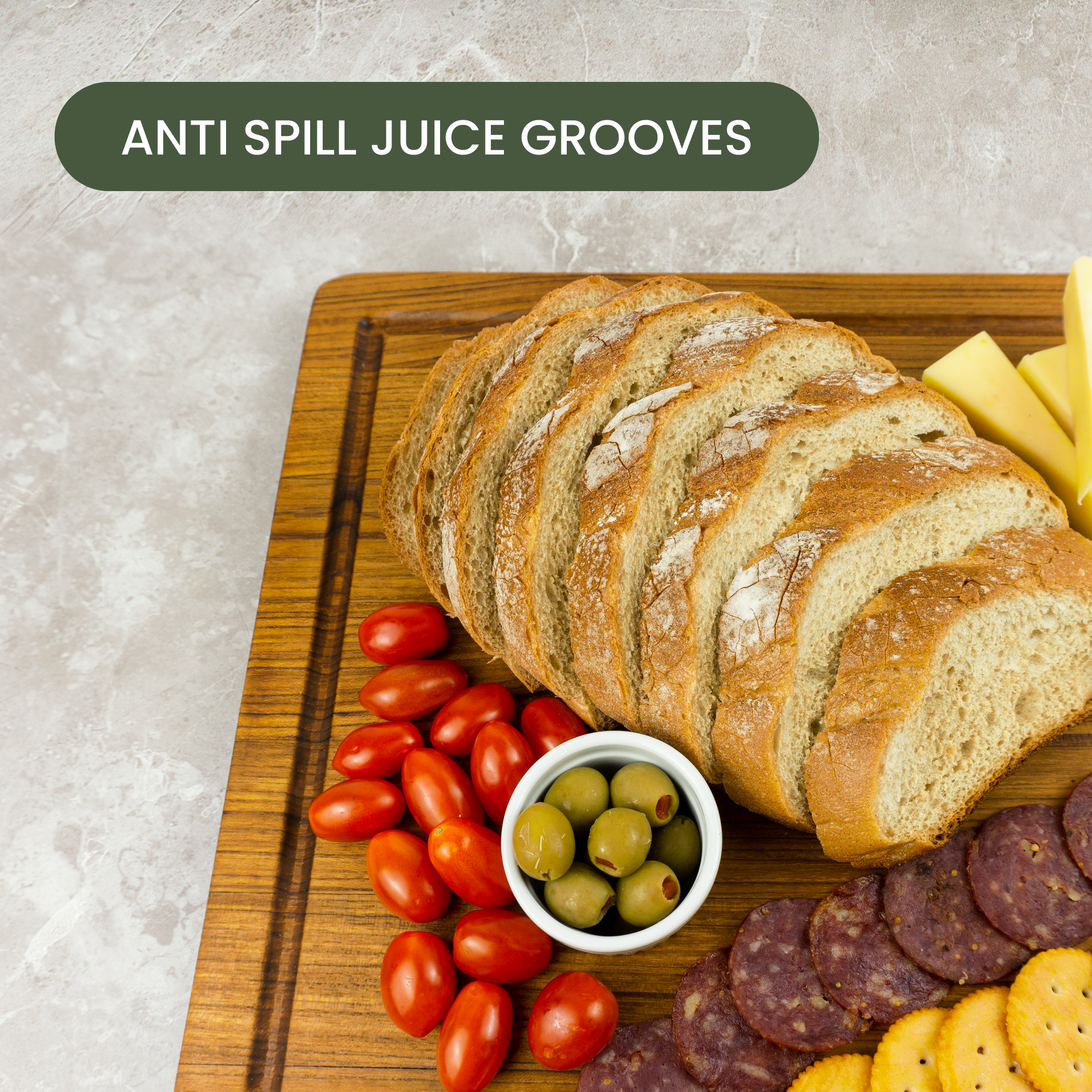 30″ x 20″ Teak Cutting Board