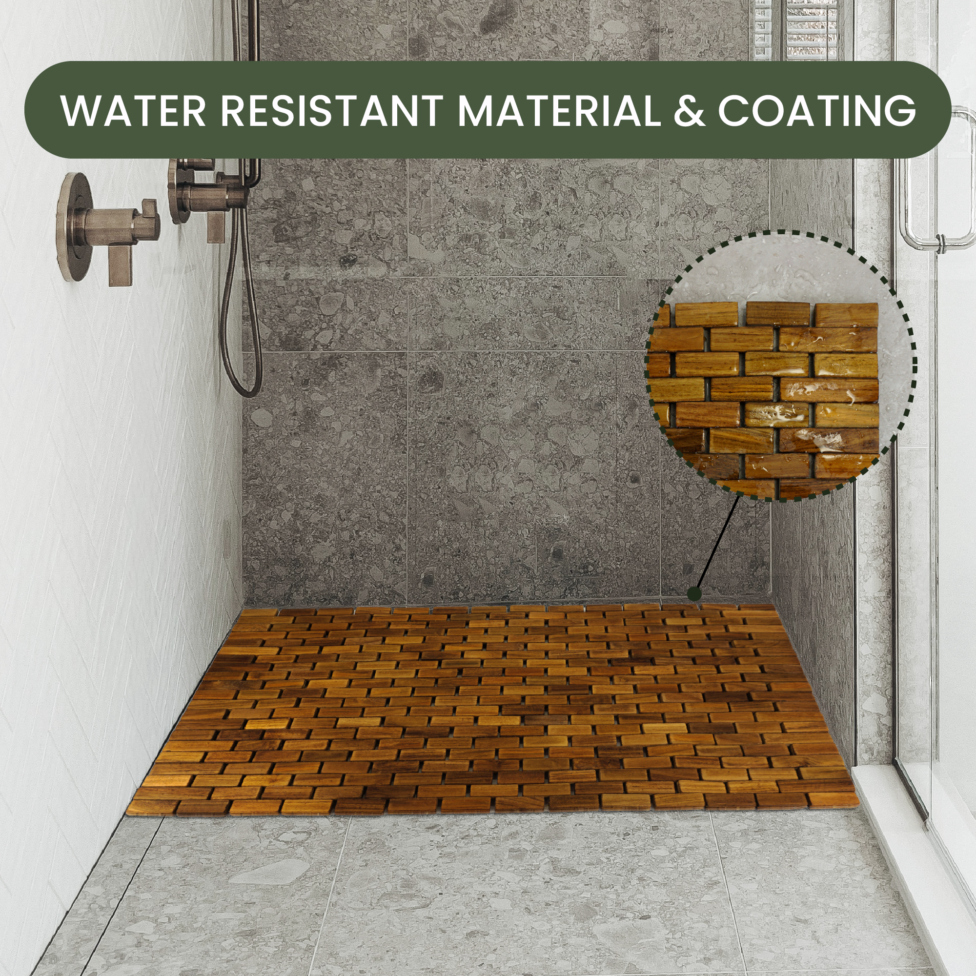 Teak Bath & Shower Mat