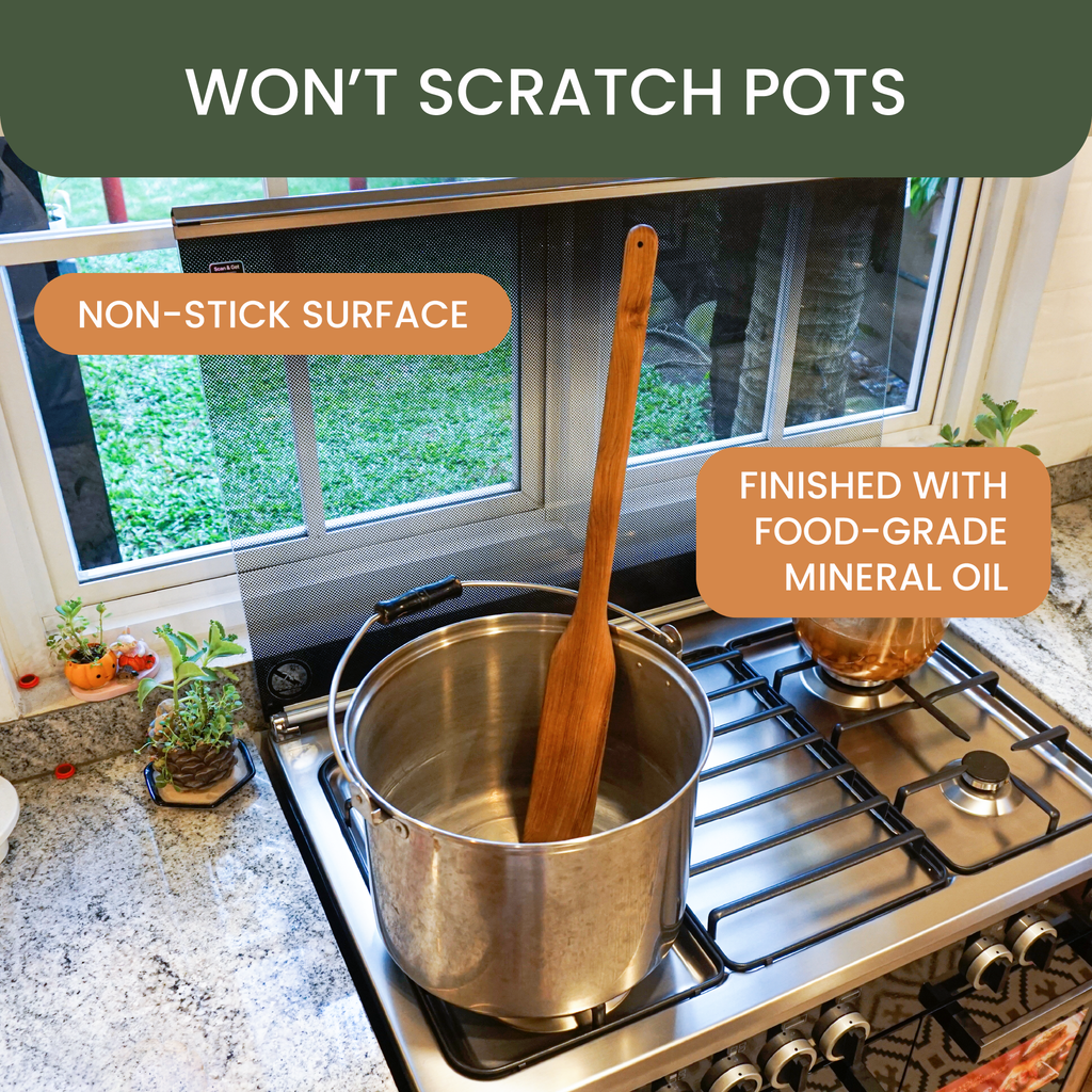 36″ Teak Paddle for Crawfish & Seafood Boil