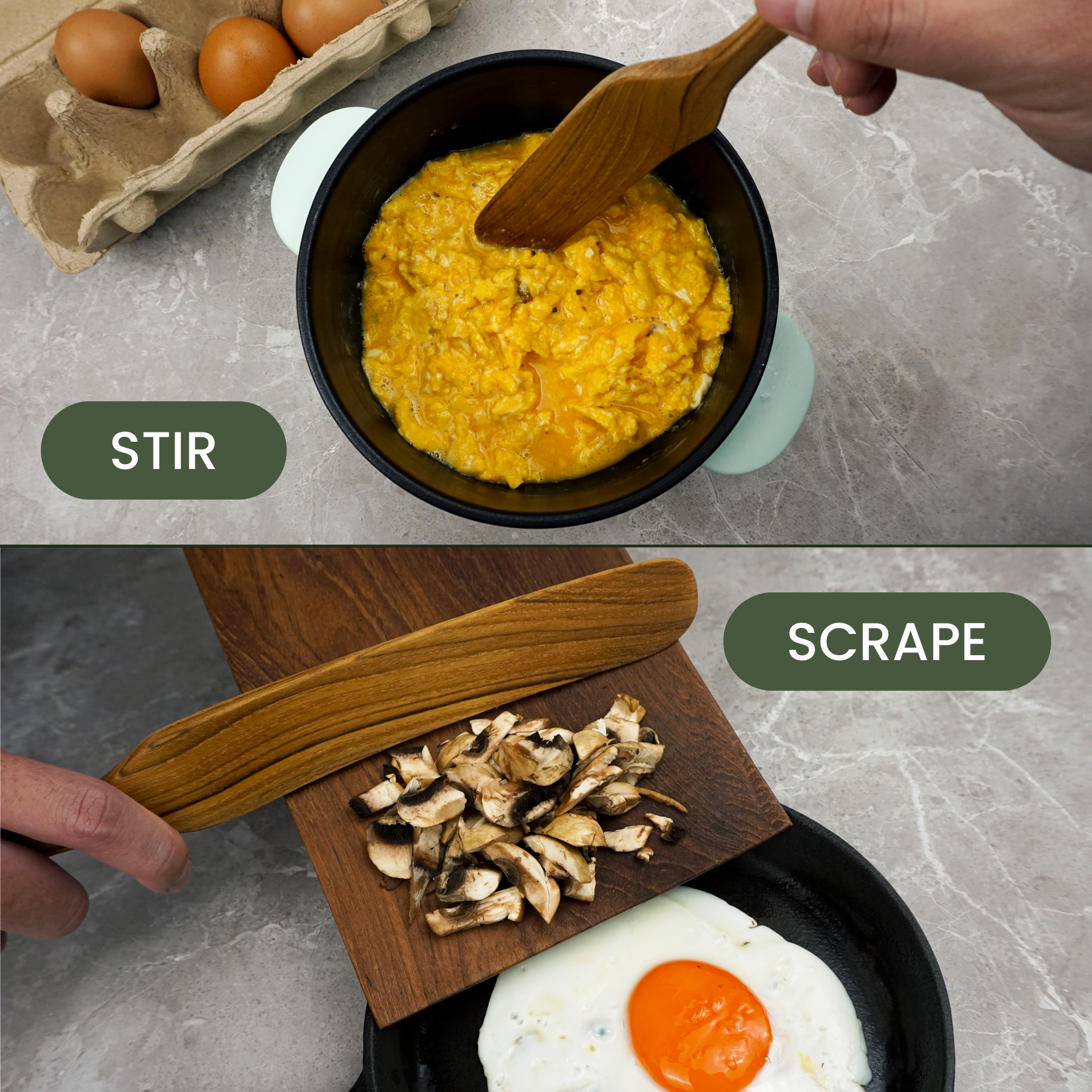 11″ Teak Spurtle for Sourdough Starter