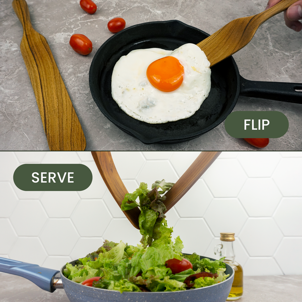 11″ Teak Spurtle for Sourdough Starter