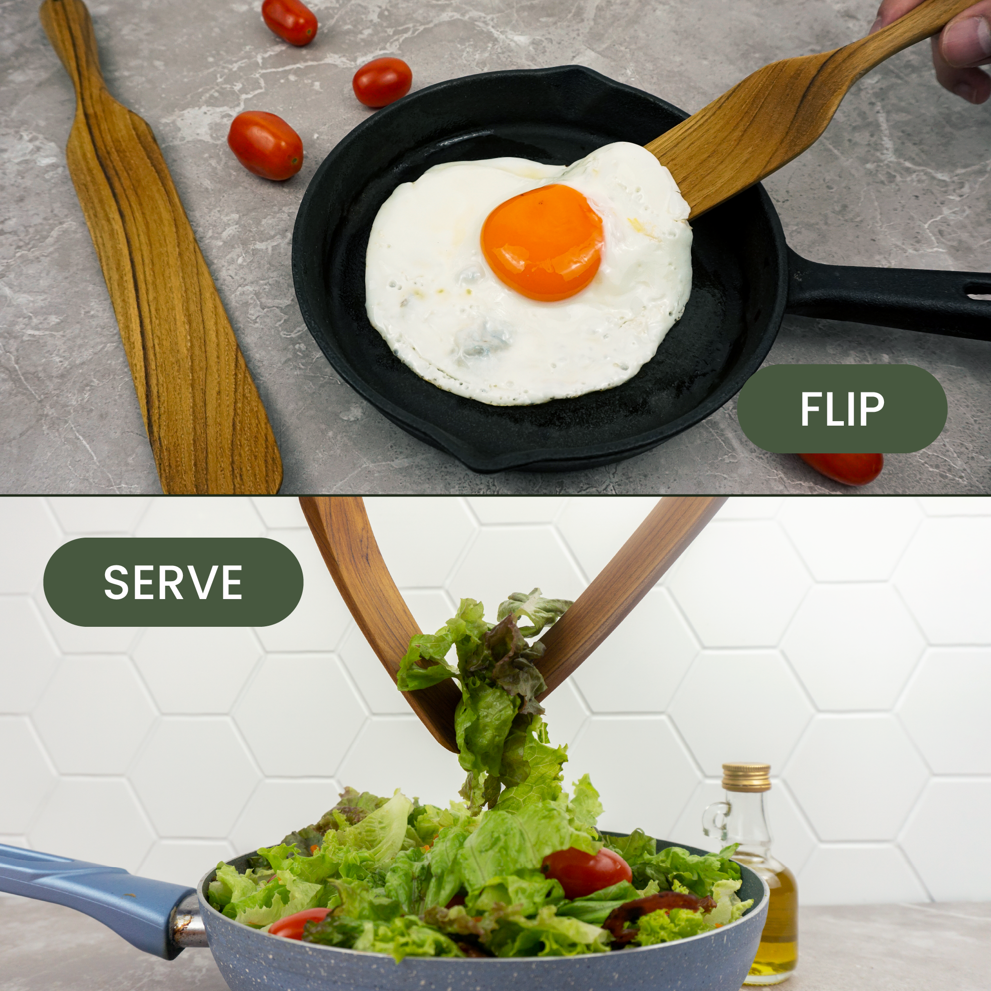 11″ Teak Spurtle for Sourdough Starter