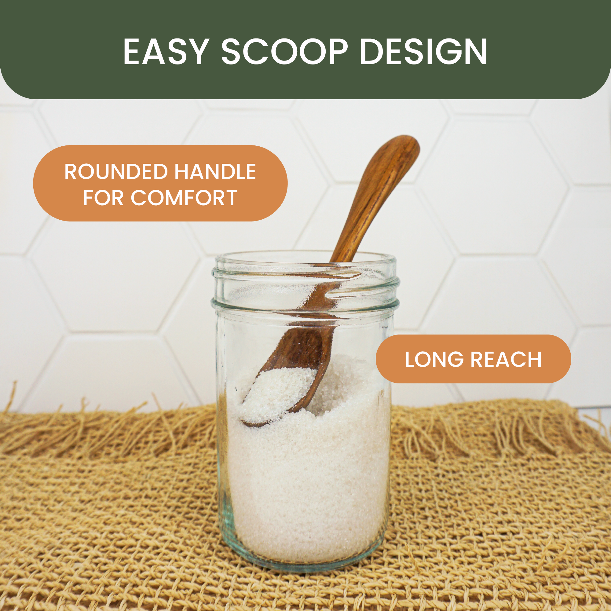 Teak Wood Tea Spoons (Set of 6)