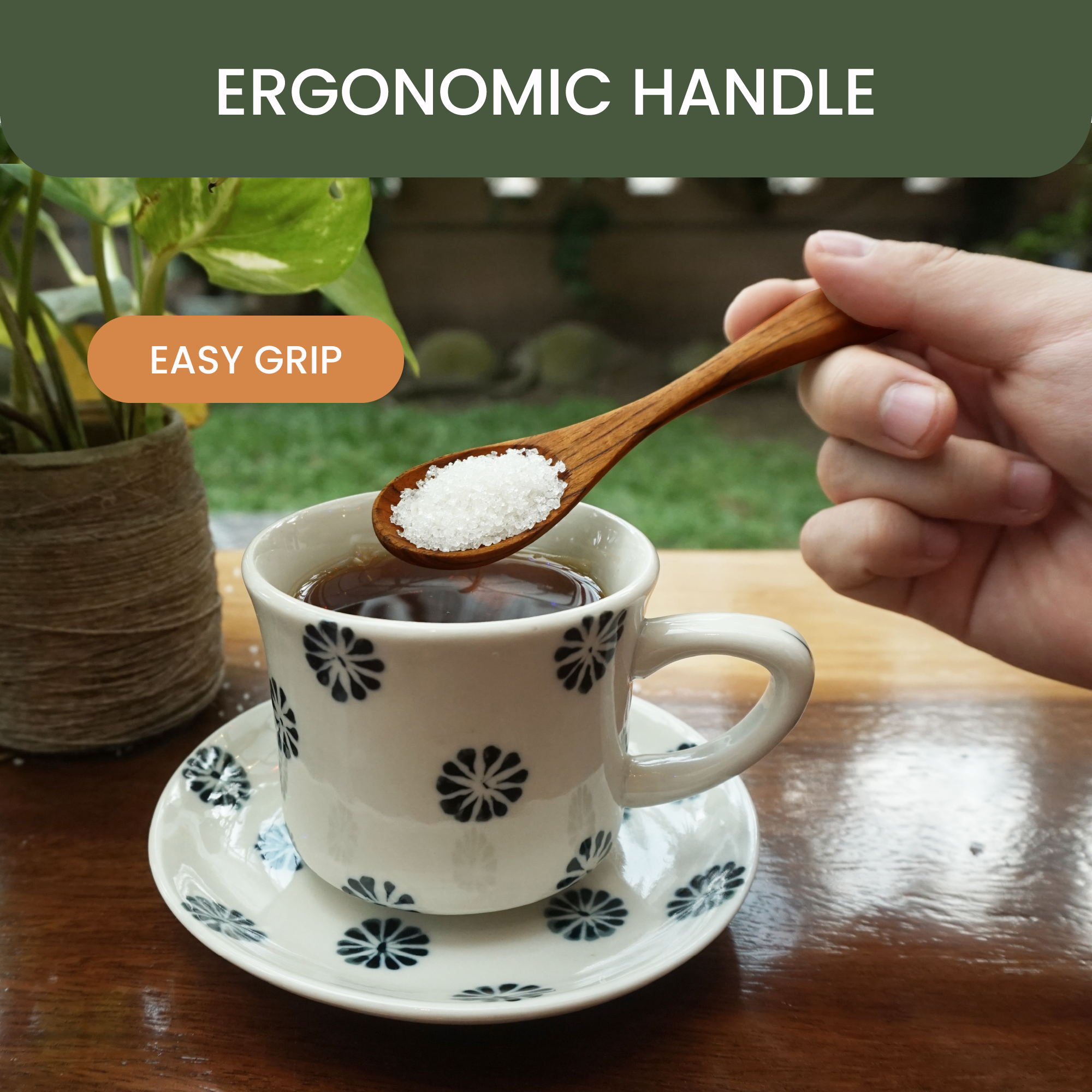 Teak Wood Tea Spoons (Set of 6)