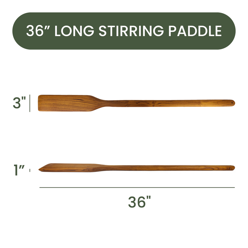 36″ Teak Paddle for Crawfish & Seafood Boil