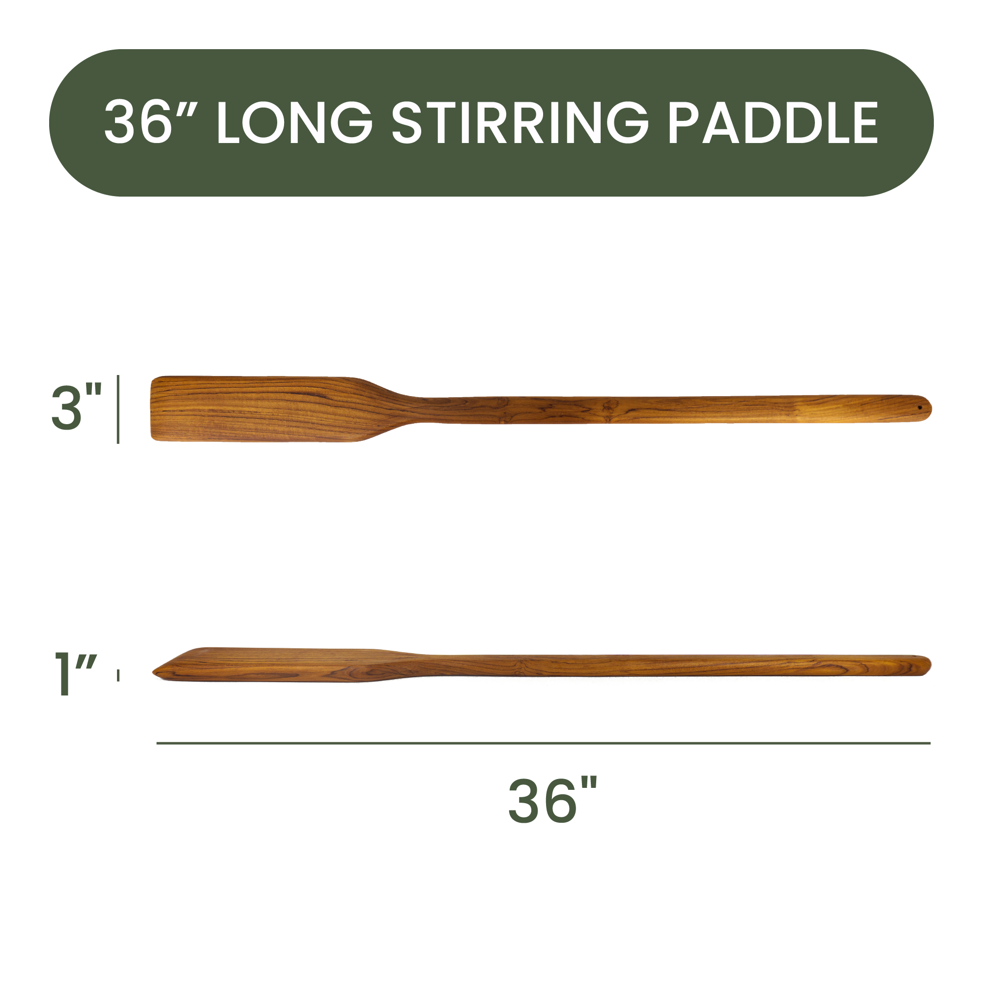36″ Teak Paddle for Crawfish & Seafood Boil