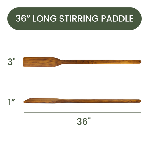36″ Teak Wood Paddle for Crawfish Boil