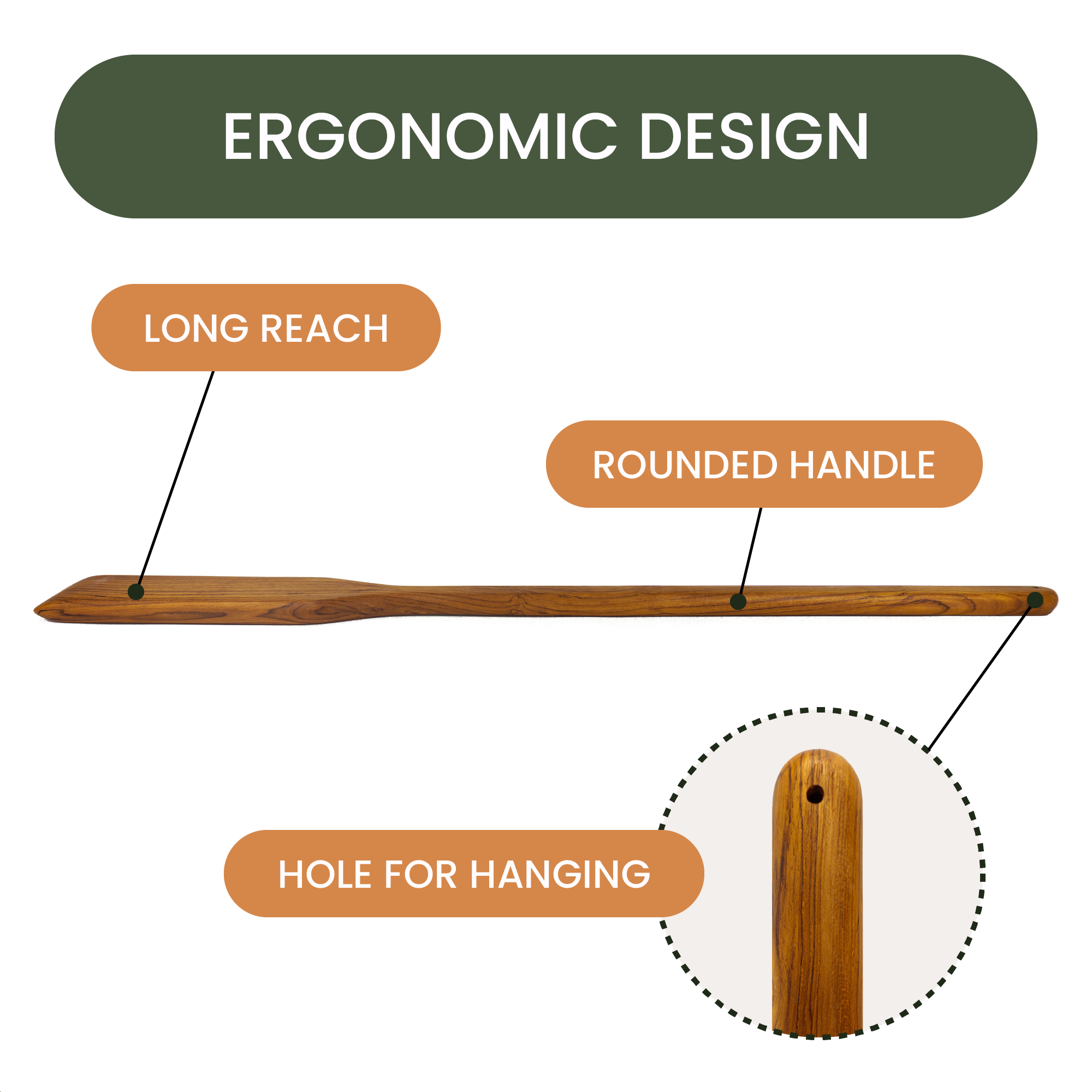 36″ Teak Paddle for Crawfish & Seafood Boil