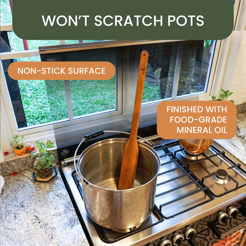 36″ Teak Paddle for Crawfish & Seafood Boil