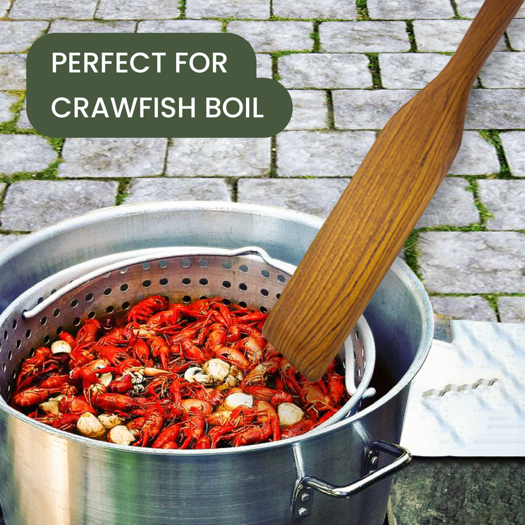 36″ Teak Paddle for Crawfish & Seafood Boil